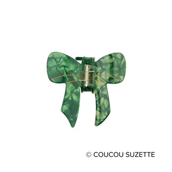 Klamra do włosów - zielona kokarda COUCOU SUZETTE®
