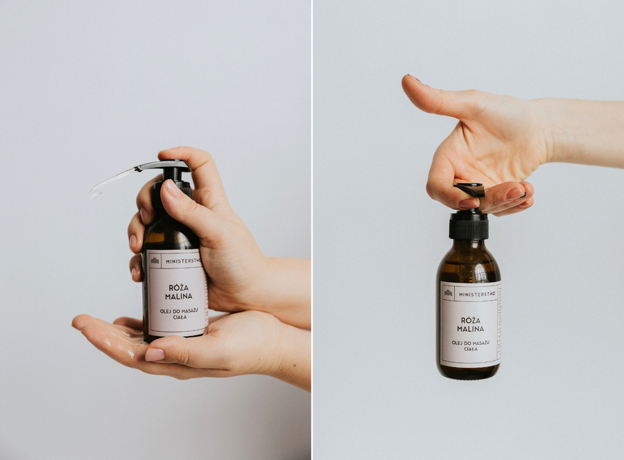 Róża-Malina - olejek do masażu ciała