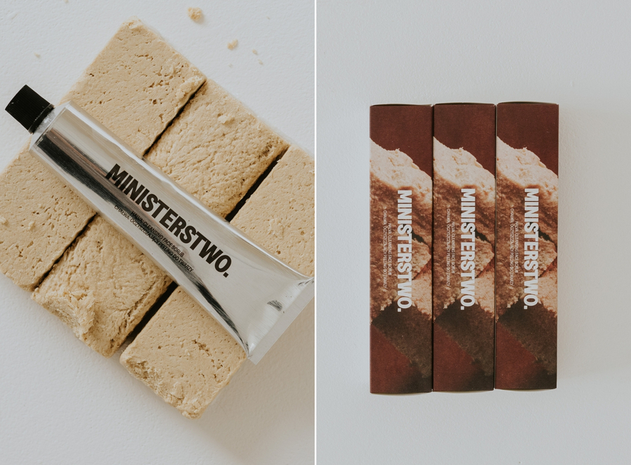 Chałwa - peeling do twarzy