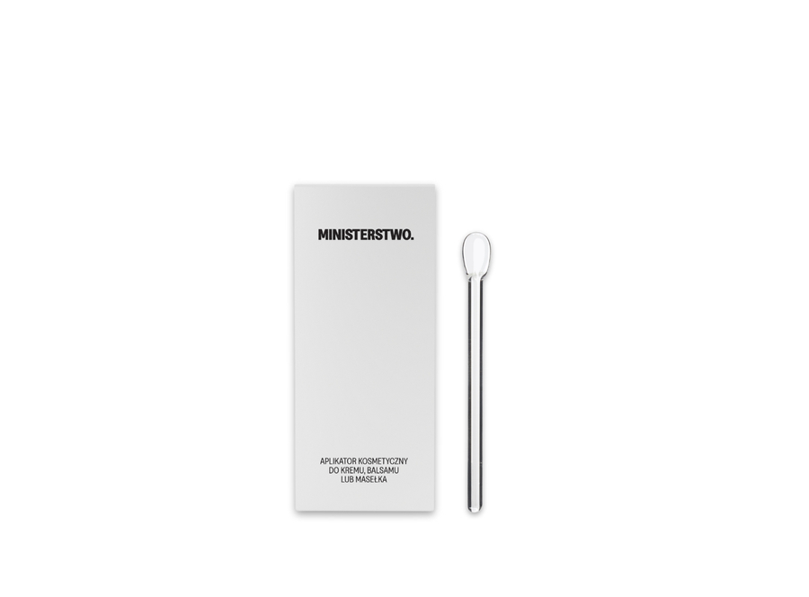 Szklana szpatułka do kremów i balsamów