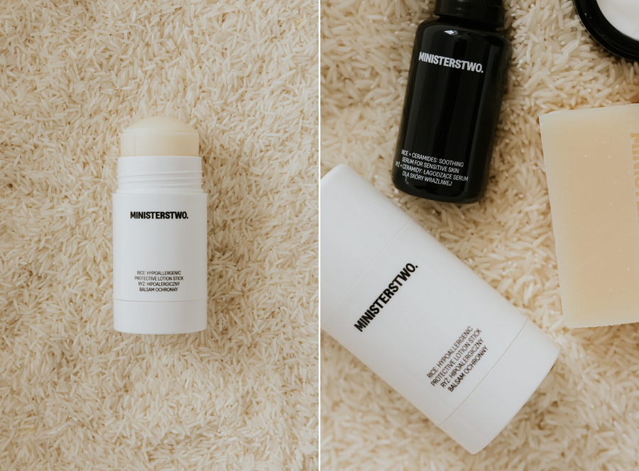 Ryż - hipoalergiczny, ochronny balsam do ciała