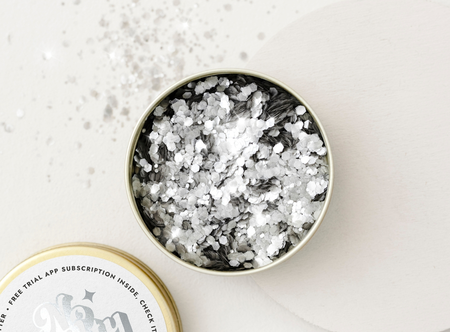 Bio brokat - silver