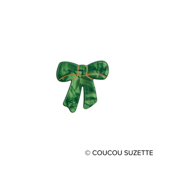 spinka do włosów - zielona kokarda COUCOU SUZETTE®