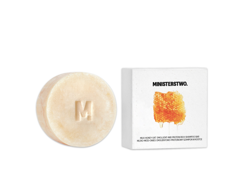 Mleko-Miód-Owies - szampon w kostce